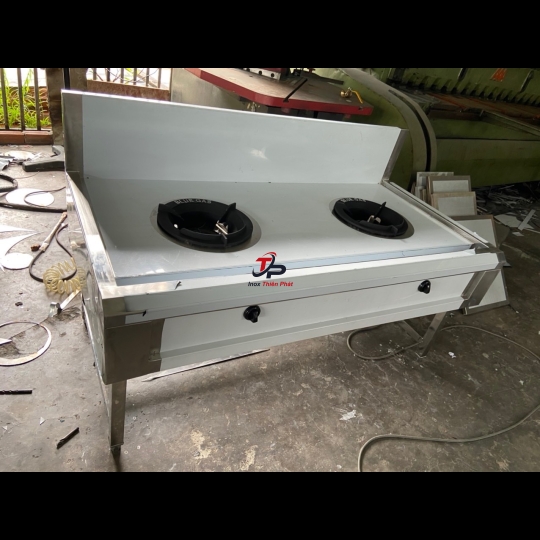 Bếp á 2 họng inox 304