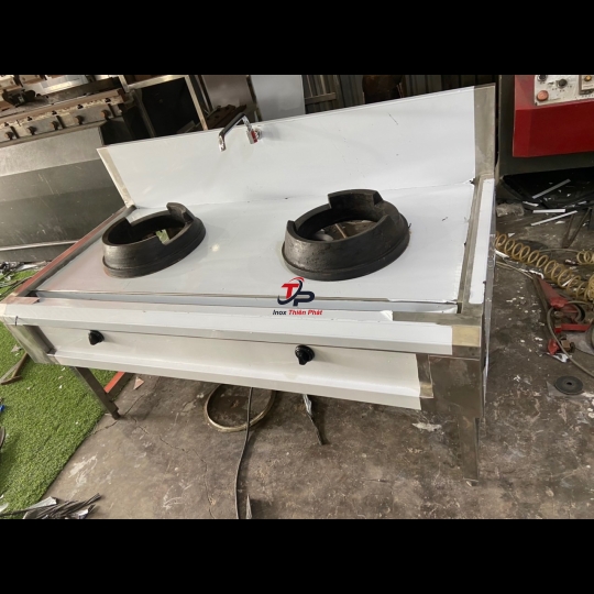 Bếp á 2 họng inox 304