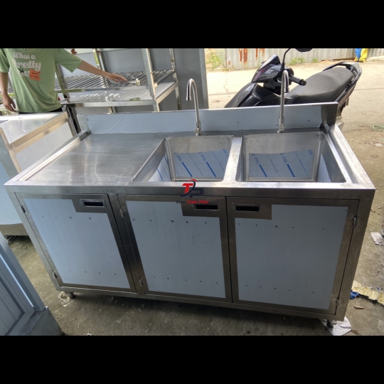 tủ chậu rửa 2 hộc
