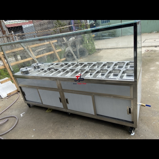 tủ hâm nóng thức ăn 20 khay 2 nồi