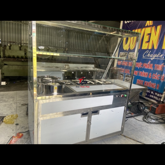 Tủ hâm nóng thức ăn 5 khay 2 nồi